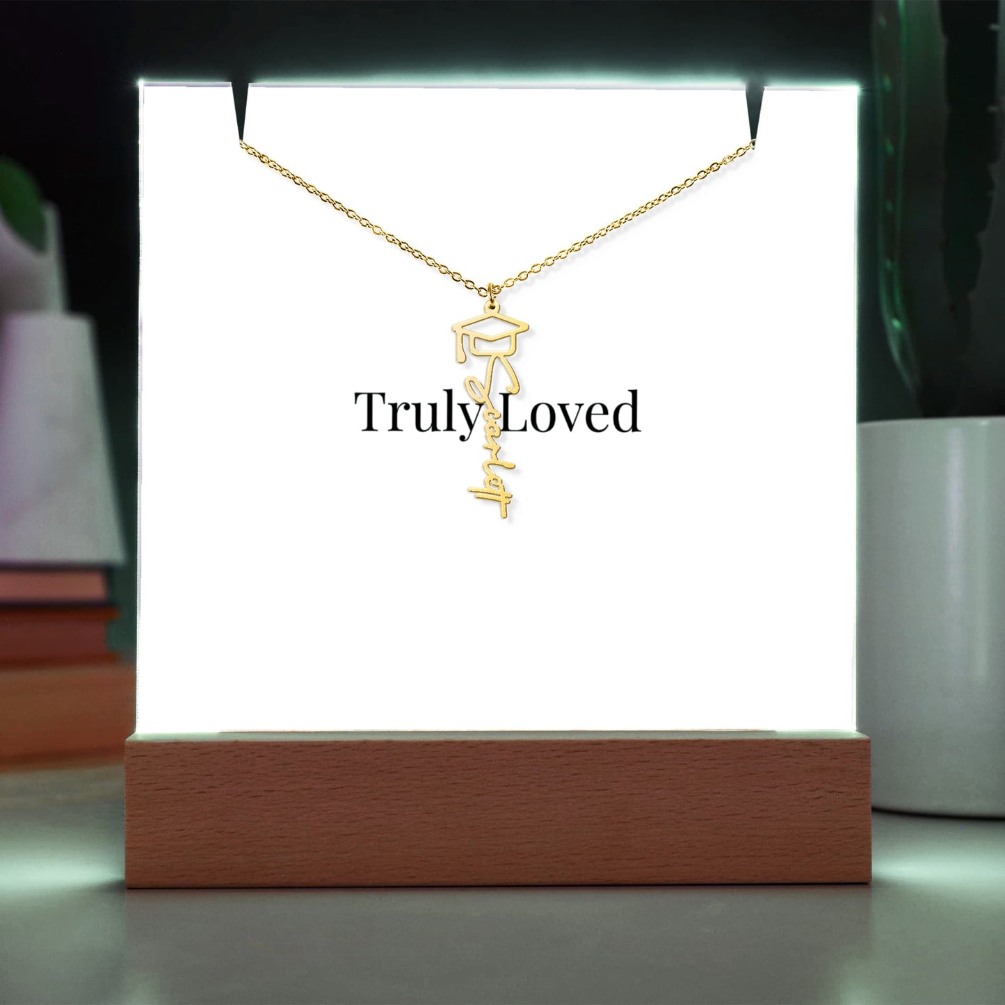 Keepsake Acrylic & Personalised Graduation Necklace | Luxury Gift for Her - BH Comfy Cozy