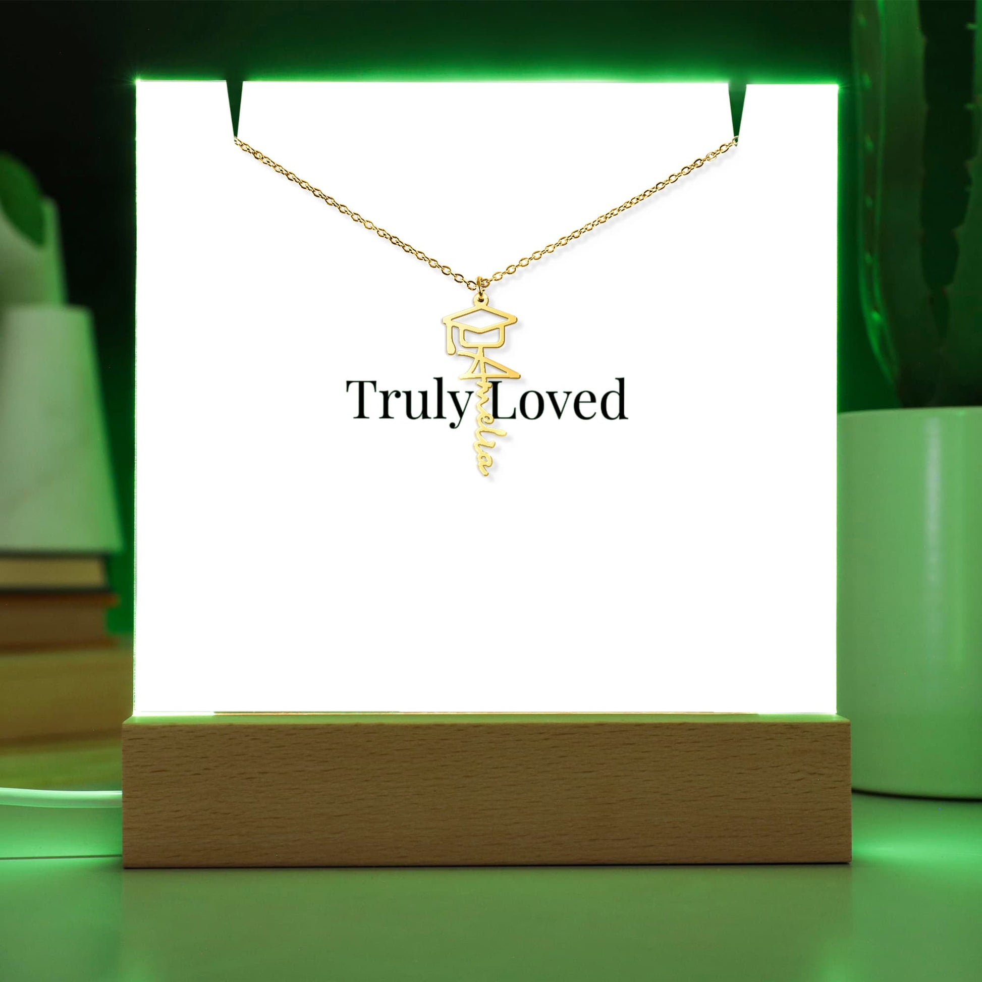 Keepsake Acrylic & Personalised Graduation Necklace | Luxury Gift for Her - BH Comfy Cozy