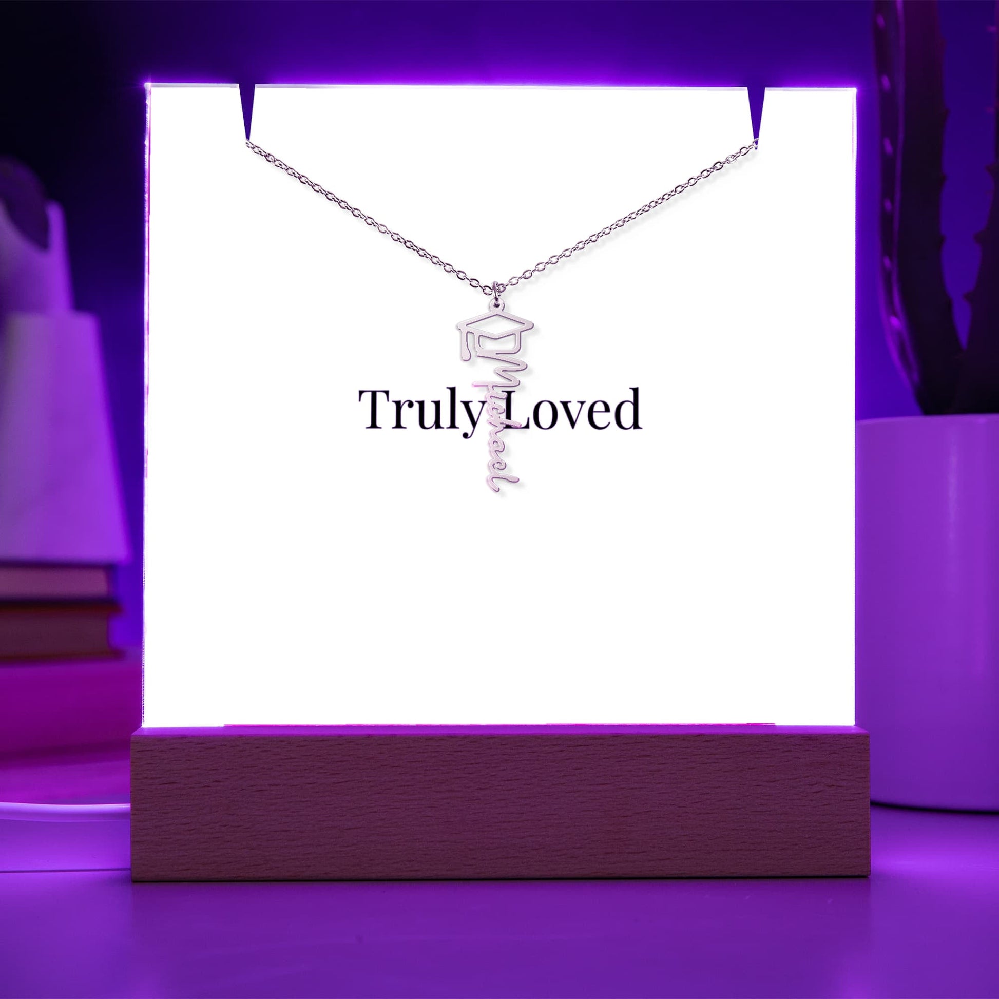 Keepsake Acrylic & Personalised Graduation Necklace | Luxury Gift for Her - BH Comfy Cozy