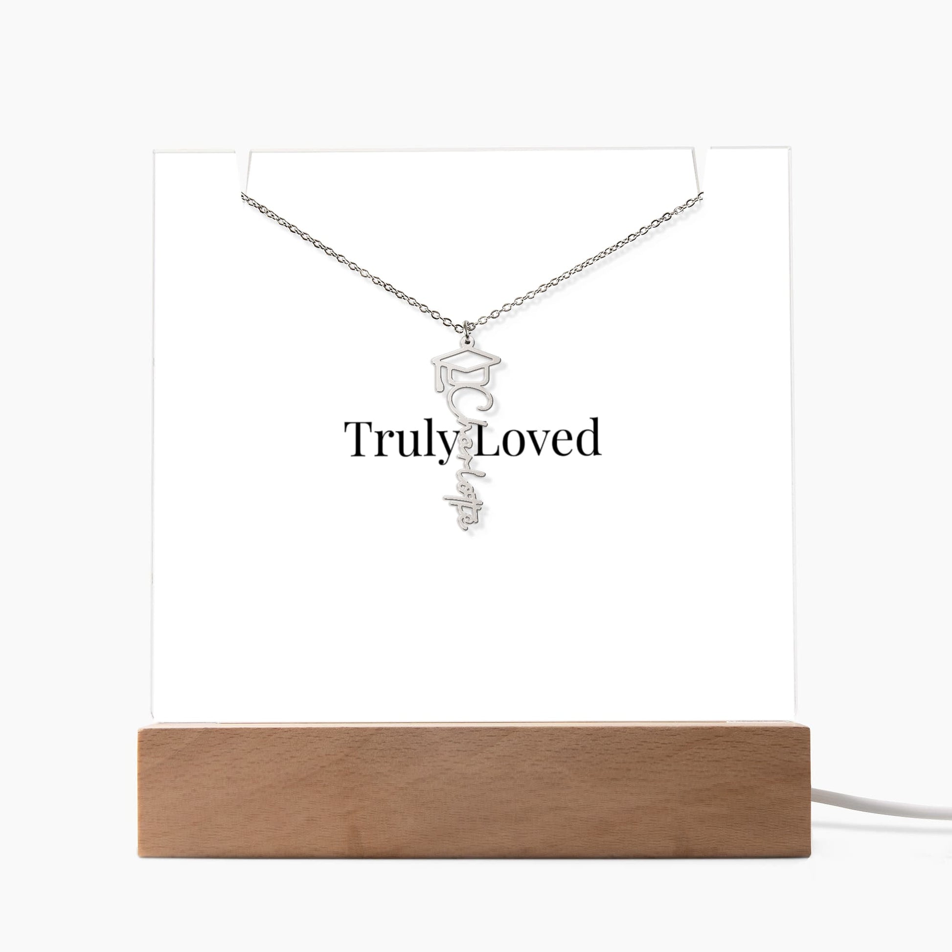 Keepsake Acrylic & Personalised Graduation Necklace | Luxury Gift for Her - BH Comfy Cozy