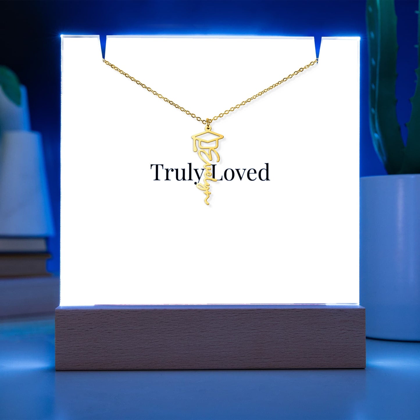 Keepsake Acrylic & Personalised Graduation Necklace | Luxury Gift for Her - BH Comfy Cozy