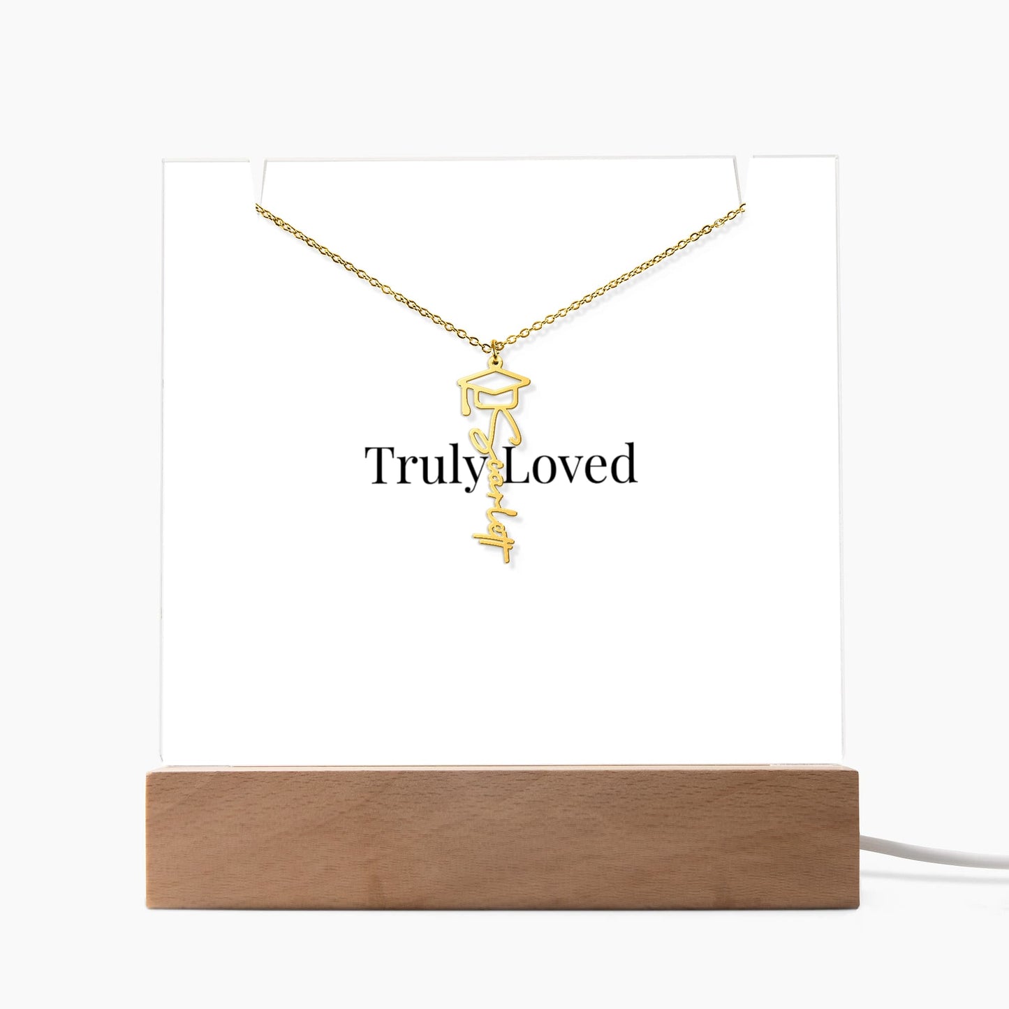 Keepsake Acrylic & Personalised Graduation Necklace | Luxury Gift for Her - BH Comfy Cozy