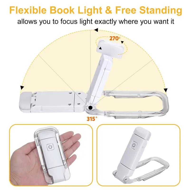 LED USB Rechargeable Book Light Reading Light Eye Protection - BH Comfy Cozy