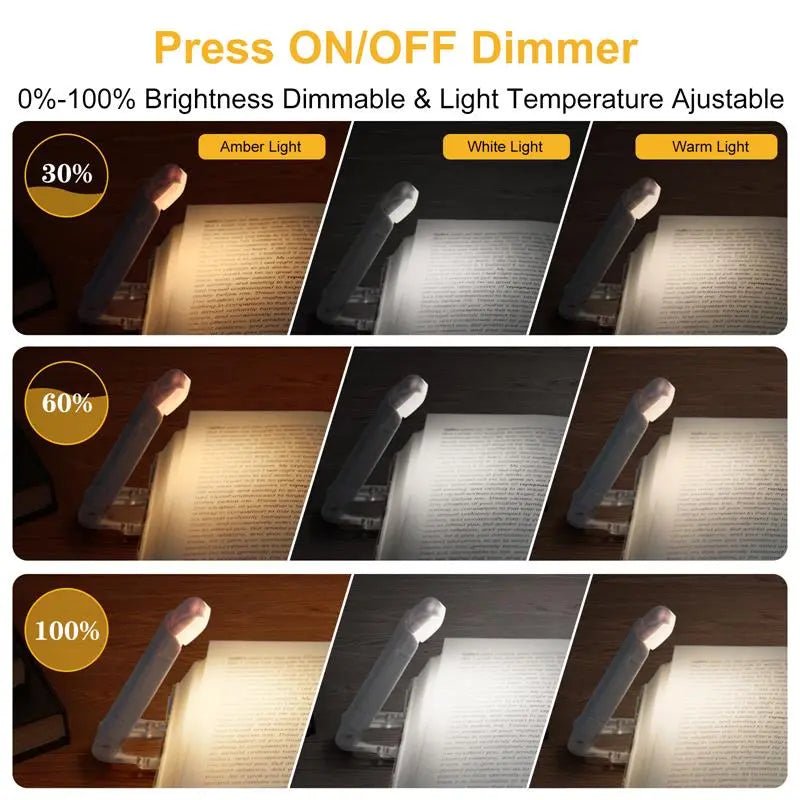 LED USB Rechargeable Book Light Reading Light Eye Protection - BH Comfy Cozy