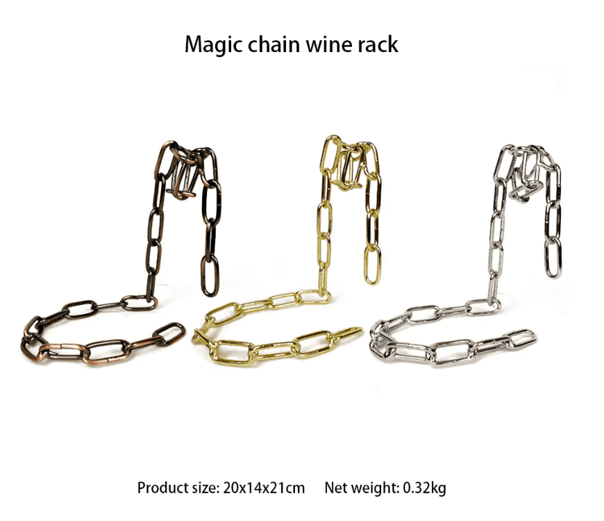 Magic Iron Chain Wine Bottle Holder - BH Comfy Cozy