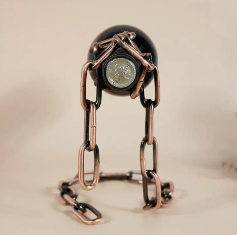 Magic Iron Chain Wine Bottle Holder - BH Comfy Cozy