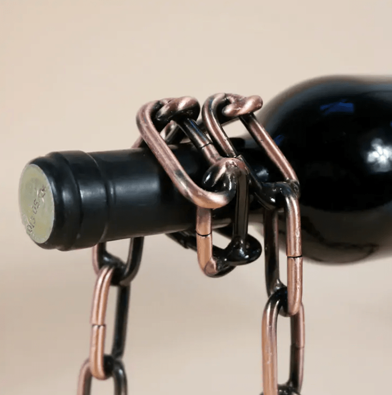 Magic Iron Chain Wine Bottle Holder - BH Comfy Cozy