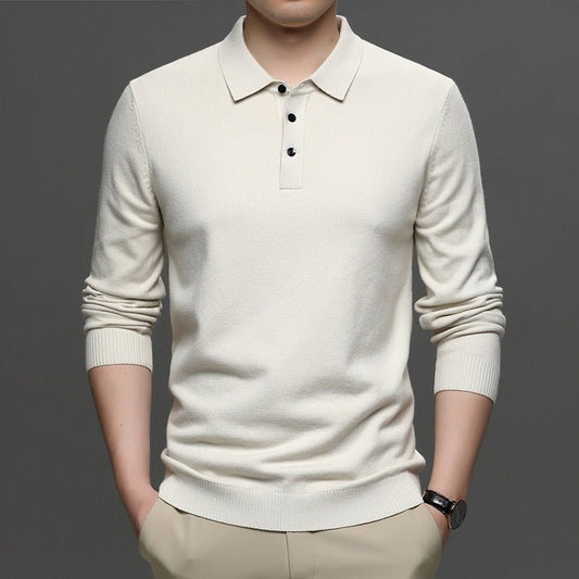 Men's Lapel Knit Pullover Sweater - BH Comfy Cozy