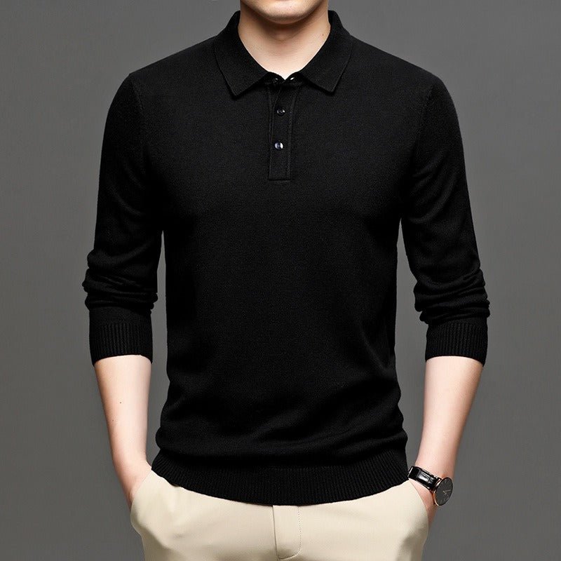 Men's Lapel Knit Pullover Sweater - BH Comfy Cozy