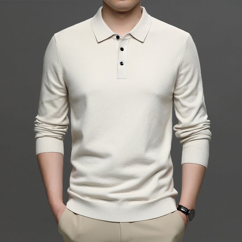 Men's Lapel Knit Pullover Sweater - BH Comfy Cozy