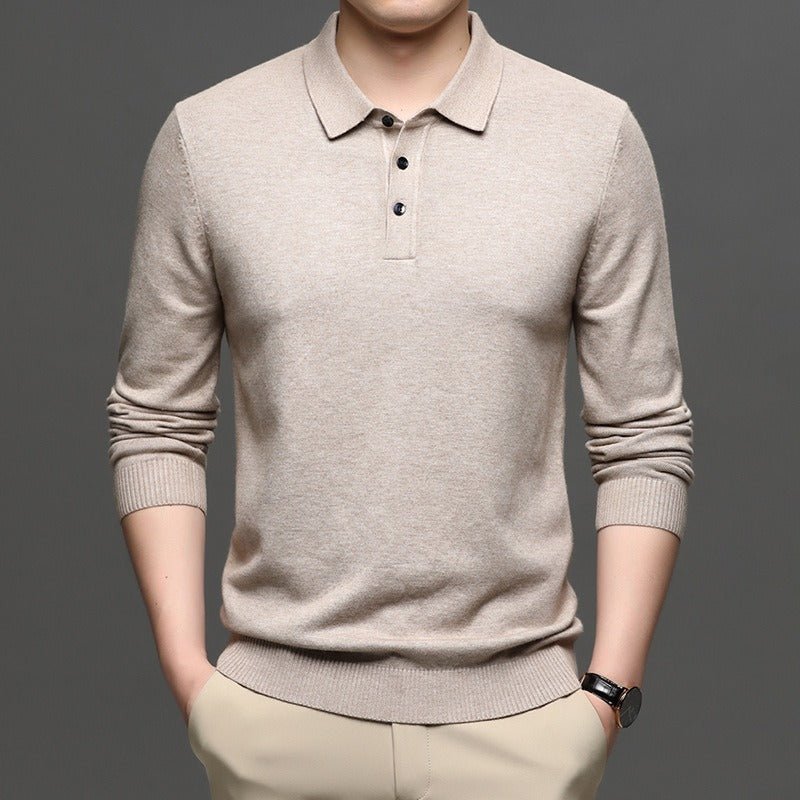 Men's Lapel Knit Pullover Sweater - BH Comfy Cozy