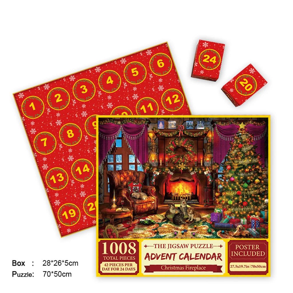 Merry Jigsaw Advent Calendar Puzzle - BH Comfy Cozy