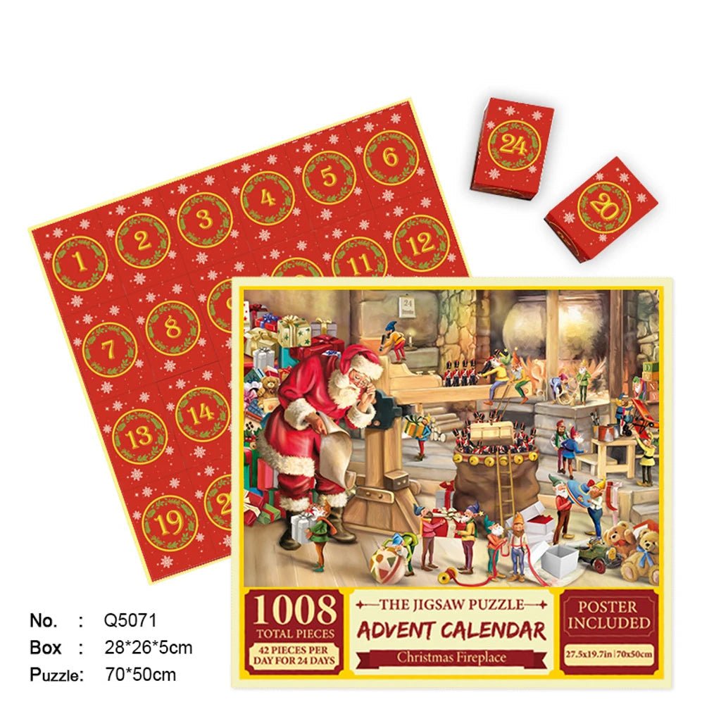 Merry Jigsaw Advent Calendar Puzzle - BH Comfy Cozy