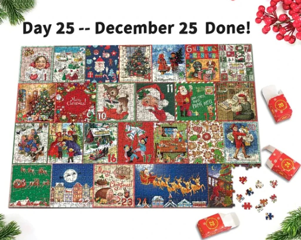 Merry Jigsaw Advent Calendar Puzzle - BH Comfy Cozy