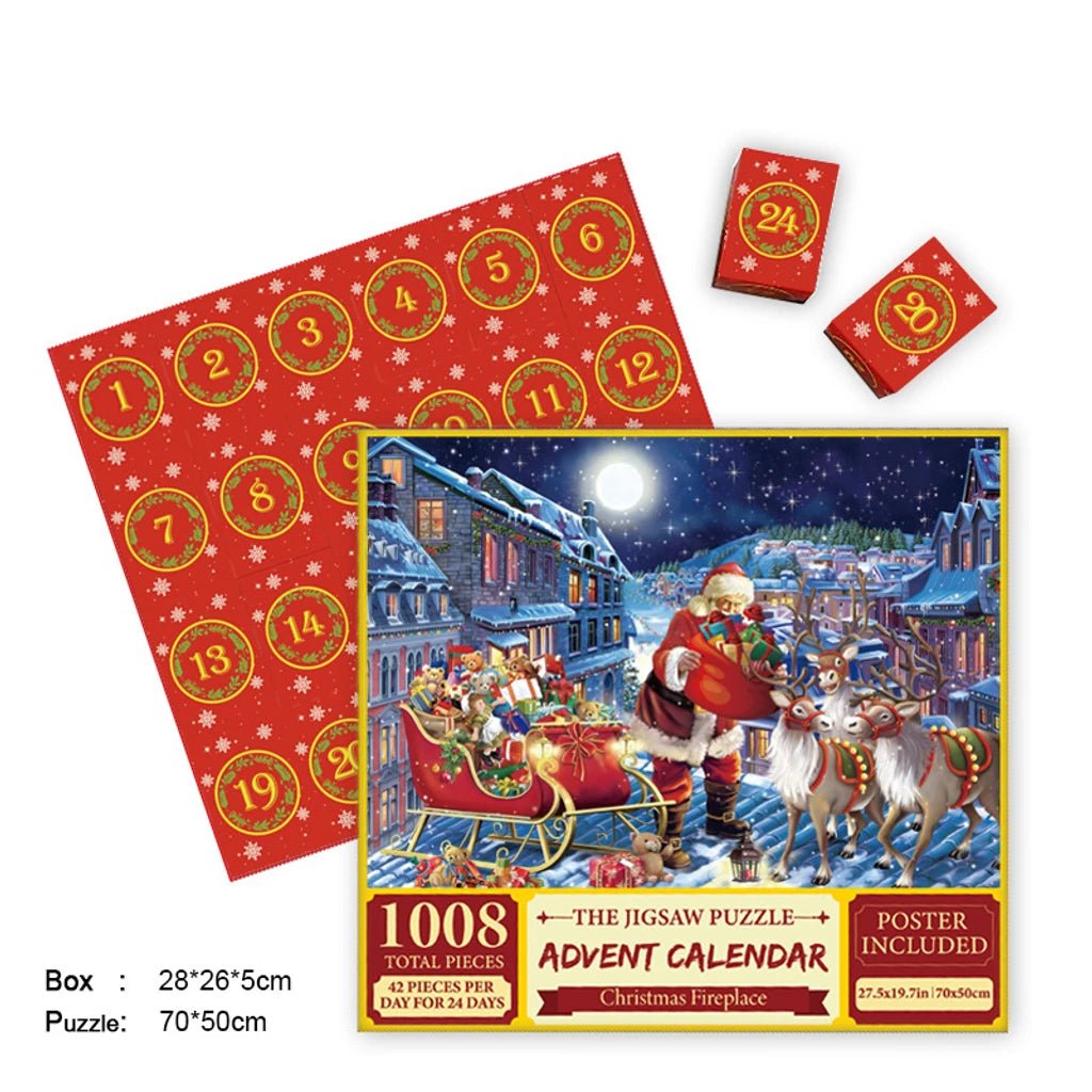 Merry Jigsaw Advent Calendar Puzzle - BH Comfy Cozy