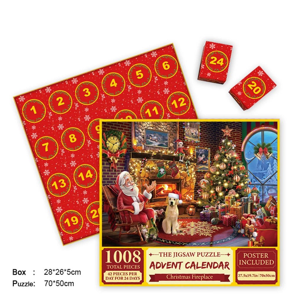 Merry Jigsaw Advent Calendar Puzzle - BH Comfy Cozy