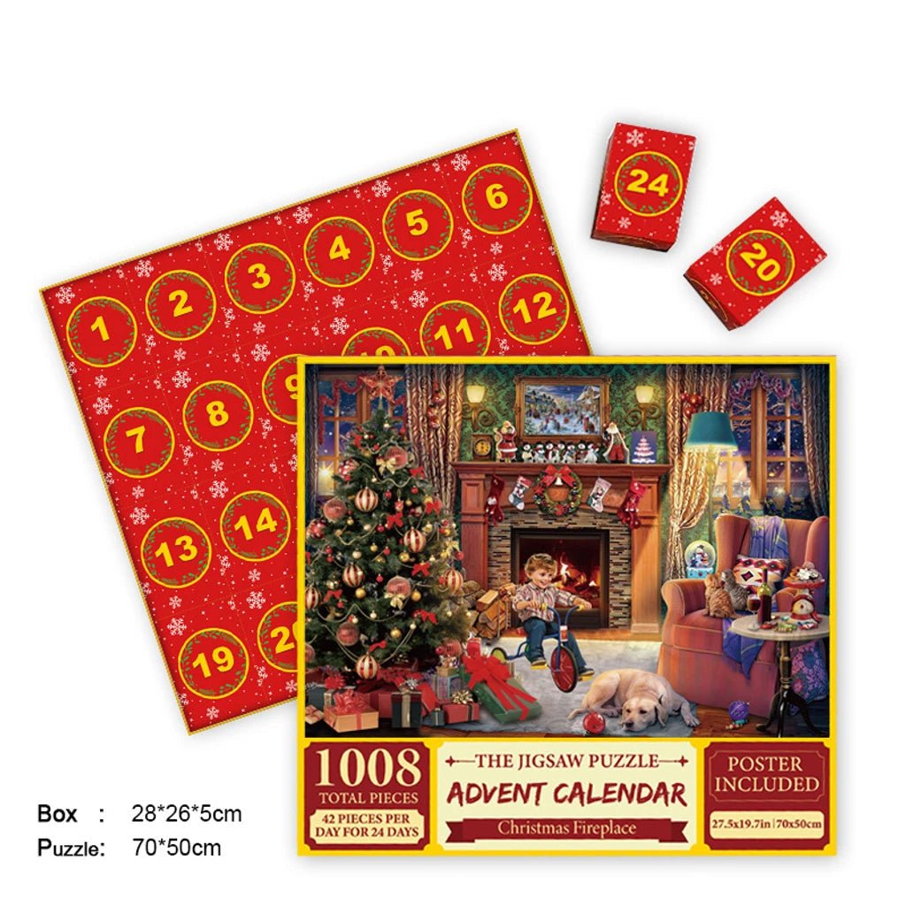 Merry Jigsaw Advent Calendar Puzzle - BH Comfy Cozy