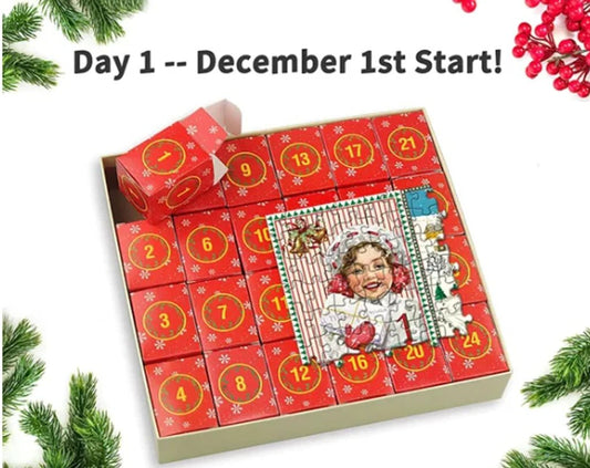 Merry Jigsaw Advent Calendar Puzzle - BH Comfy Cozy