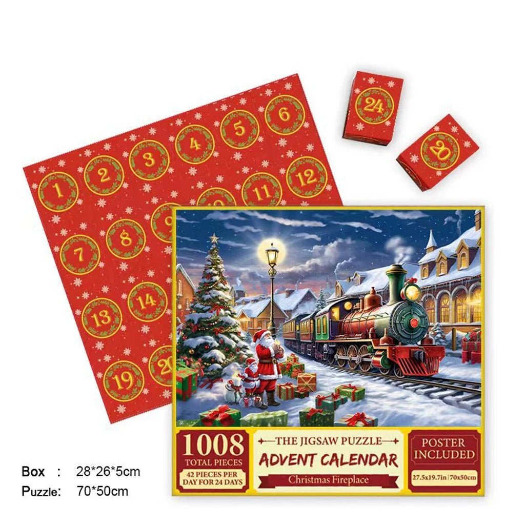 Merry Jigsaw Advent Calendar Puzzle - BH Comfy Cozy
