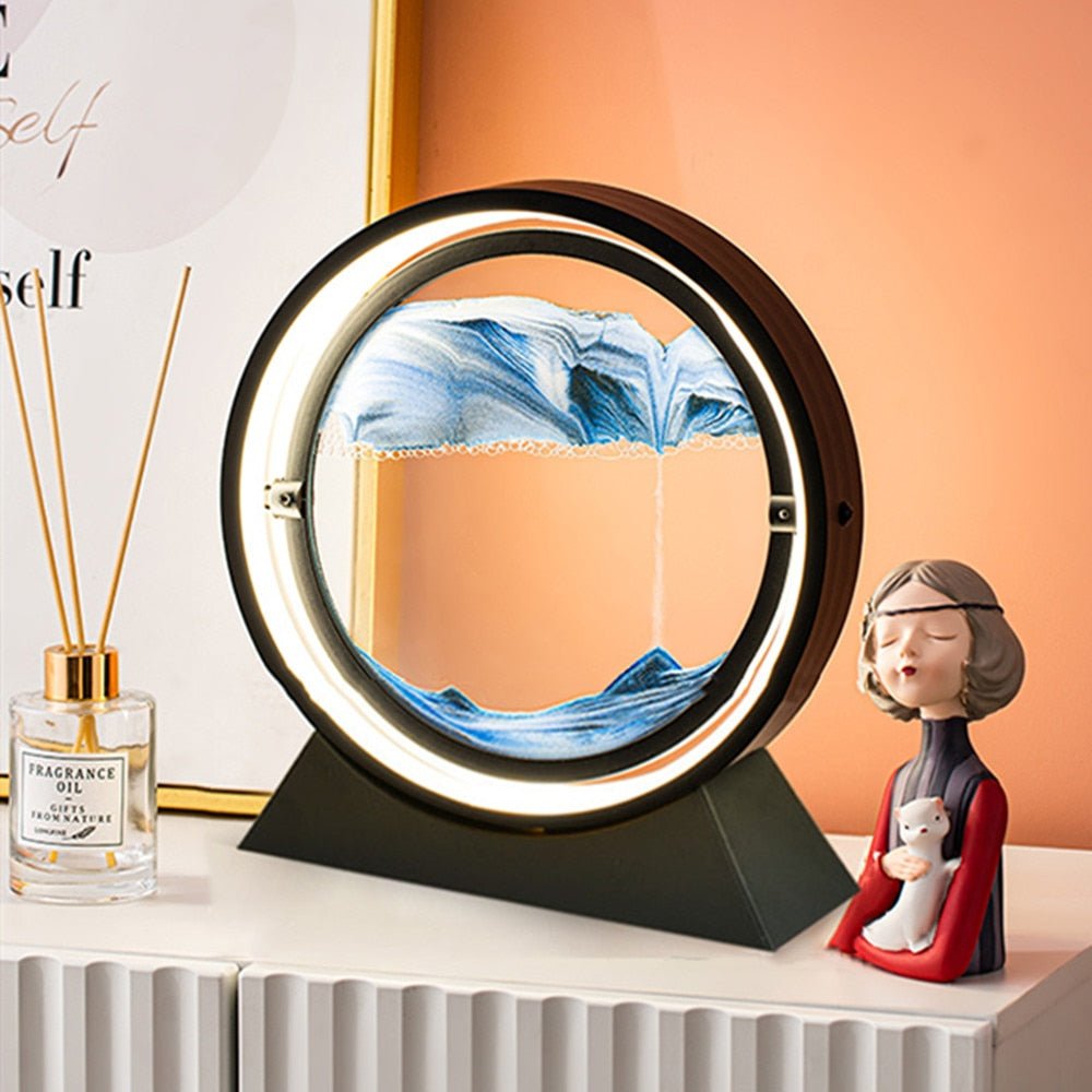 Moving Sand Art Landscape Table Lamp - BH Comfy Cozy
