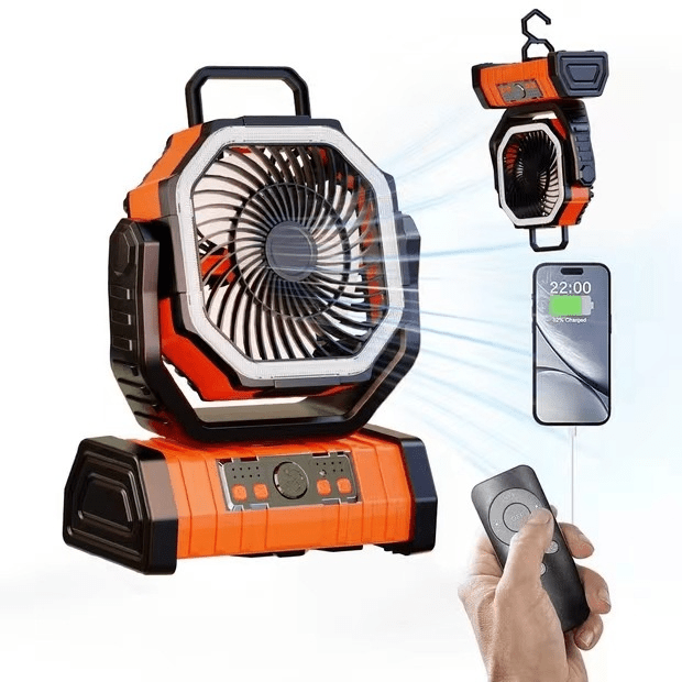 Outdoor Household Power Bank LED Light Camping Fan - BH Comfy Cozy