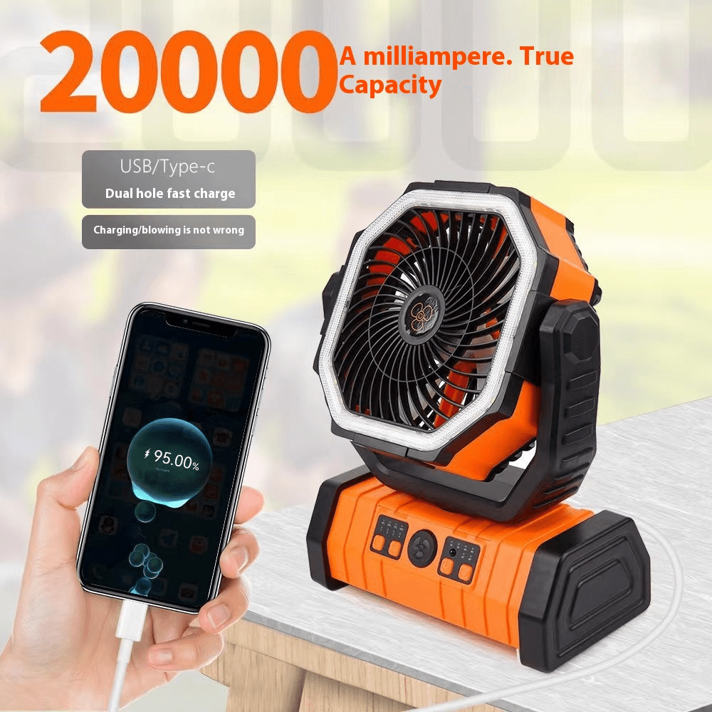 Outdoor Household Power Bank LED Light Camping Fan - BH Comfy Cozy