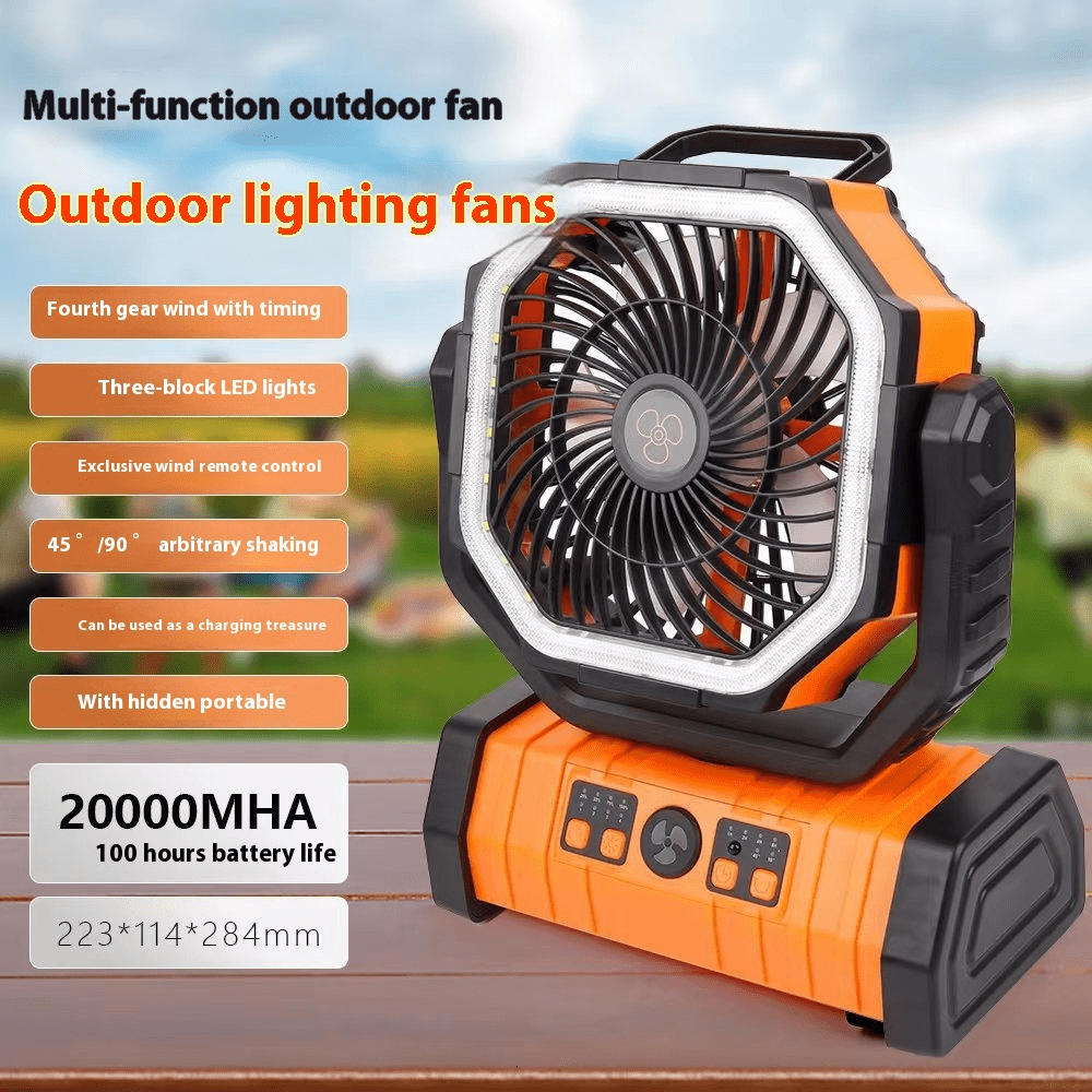 Outdoor Household Power Bank LED Light Camping Fan - BH Comfy Cozy
