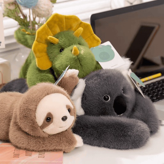 Panda, Koala, Sloth, Dinosaur, Bear & Little Panda Plush Doll Gift – Kids Soft Stuffed Toy - BH Comfy Cozy