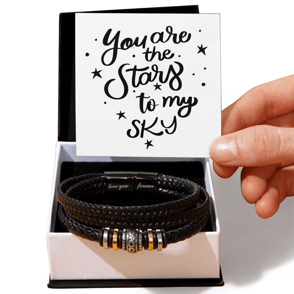 Personalised Engraved Leather Bracelet | Couples Gift - BH Comfy Cozy