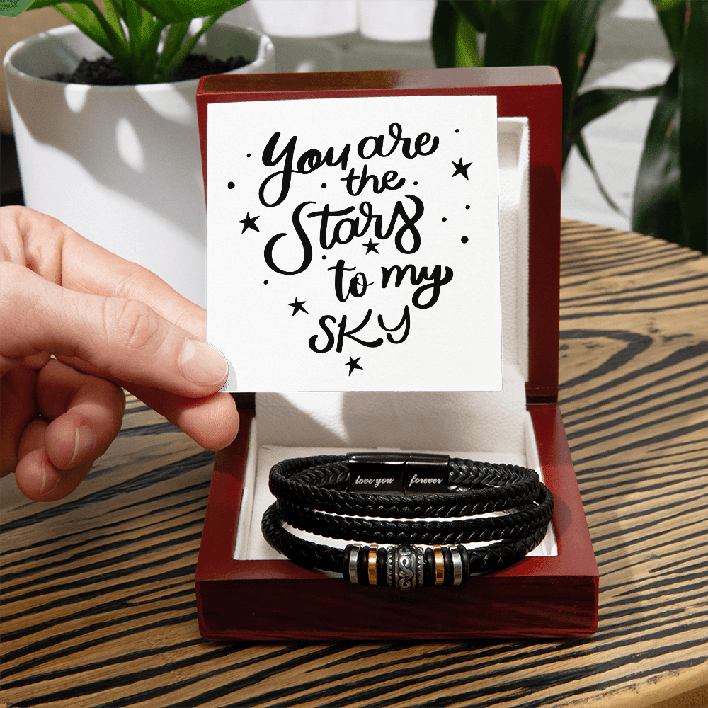 Personalised Engraved Leather Bracelet | Couples Gift - BH Comfy Cozy