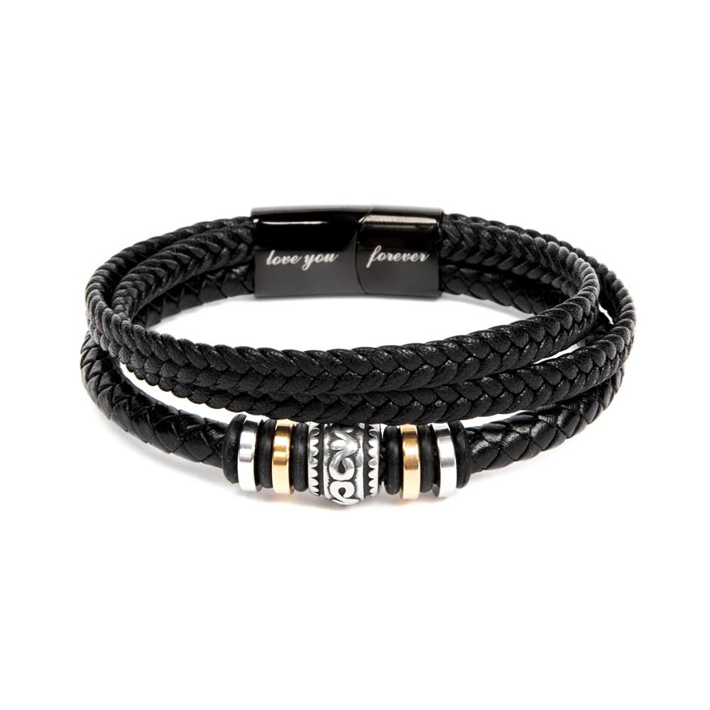 Personalised Engraved Leather Bracelet | Couples Gift - BH Comfy Cozy