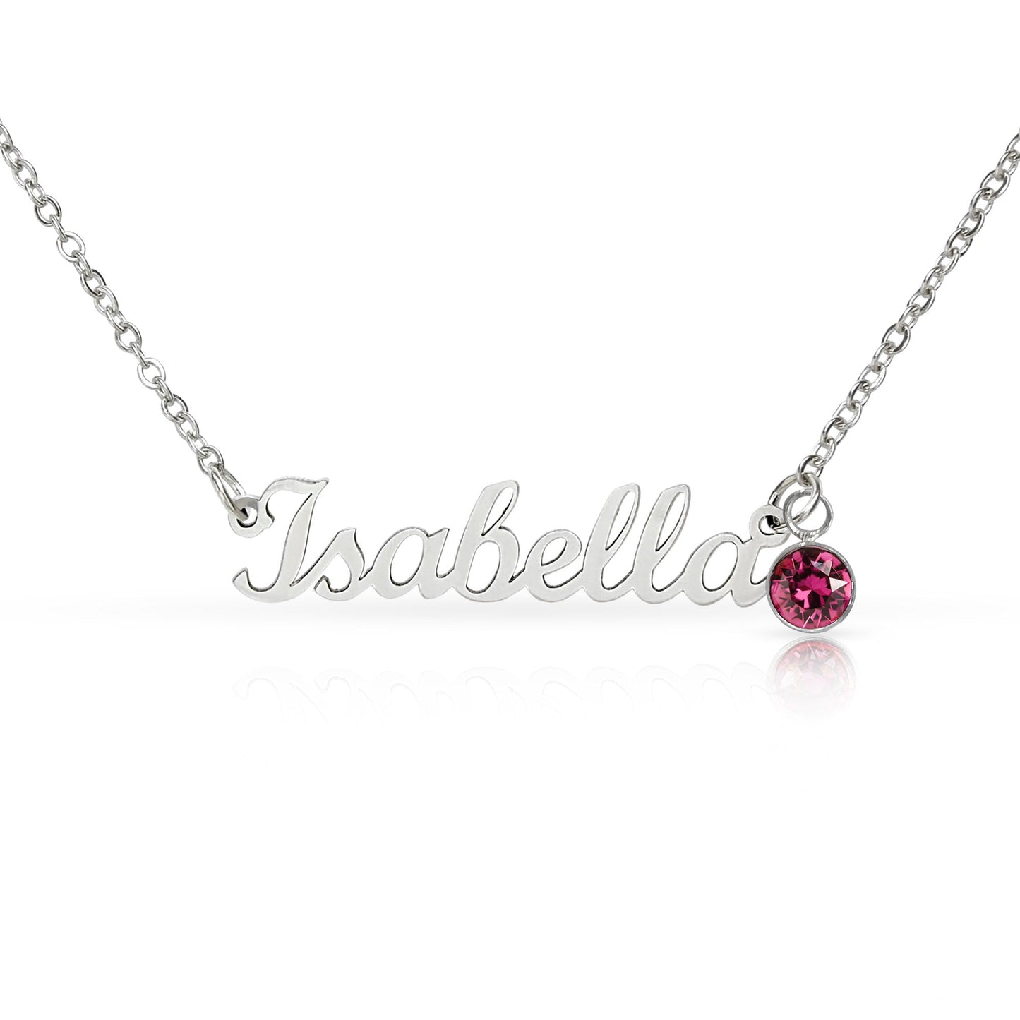 Personalised Name Necklace with Birthstone – 18k Gold Finish | Gift for Her - BH Comfy Cozy