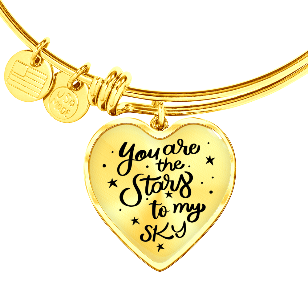 Personalised Photo Heart Bangle Bracelet | Gift for Her - BH Comfy Cozy