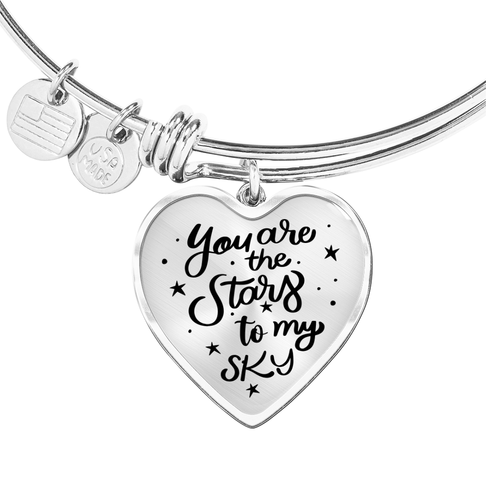 Personalised Photo Heart Bangle Bracelet | Gift for Her - BH Comfy Cozy