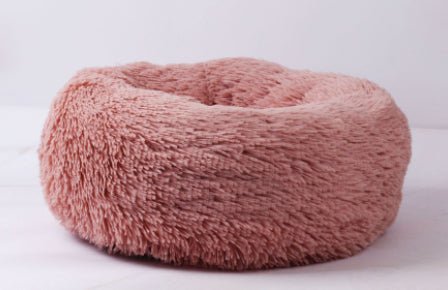 Round Plush Dog Bed for Small Dogs and Puppies - BH Comfy Cozy