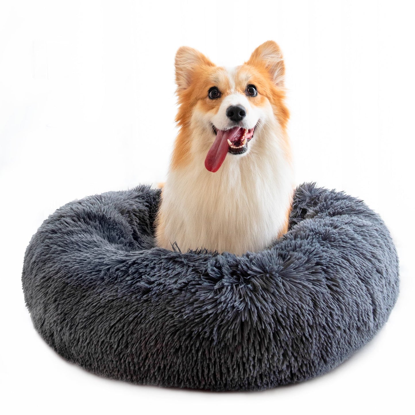 Round Plush Dog Bed for Small Dogs and Puppies - BH Comfy Cozy