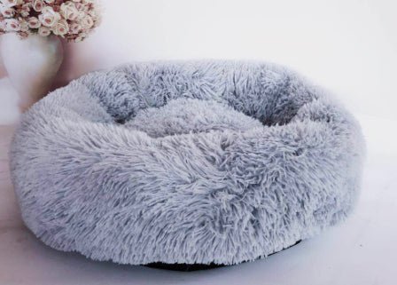 Round Plush Dog Bed for Small Dogs and Puppies - BH Comfy Cozy