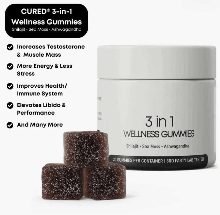 Shilajit 3-in-1 Gummies for Men - BH Comfy Cozy