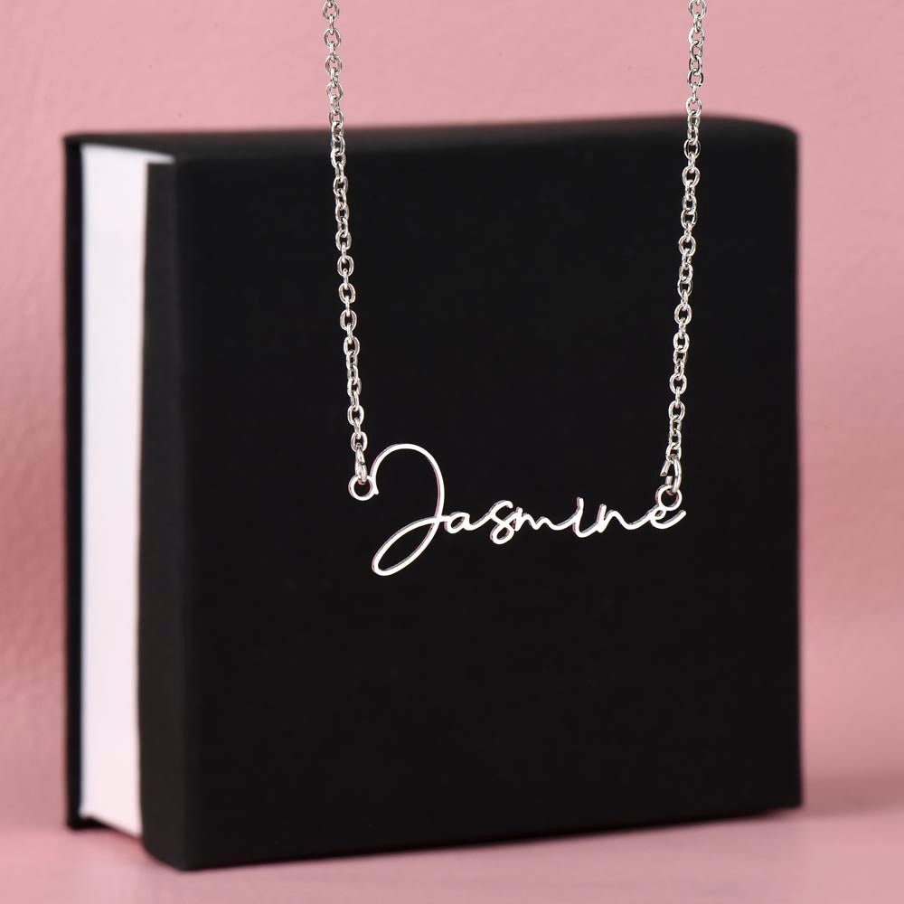 Signature Style Custom Name Necklace | Personalised Gift for Her - BH Comfy Cozy