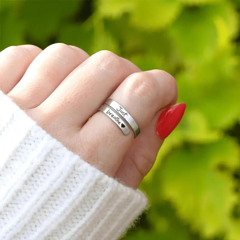 Silver Spiral Heart Ring - BH Comfy Cozy