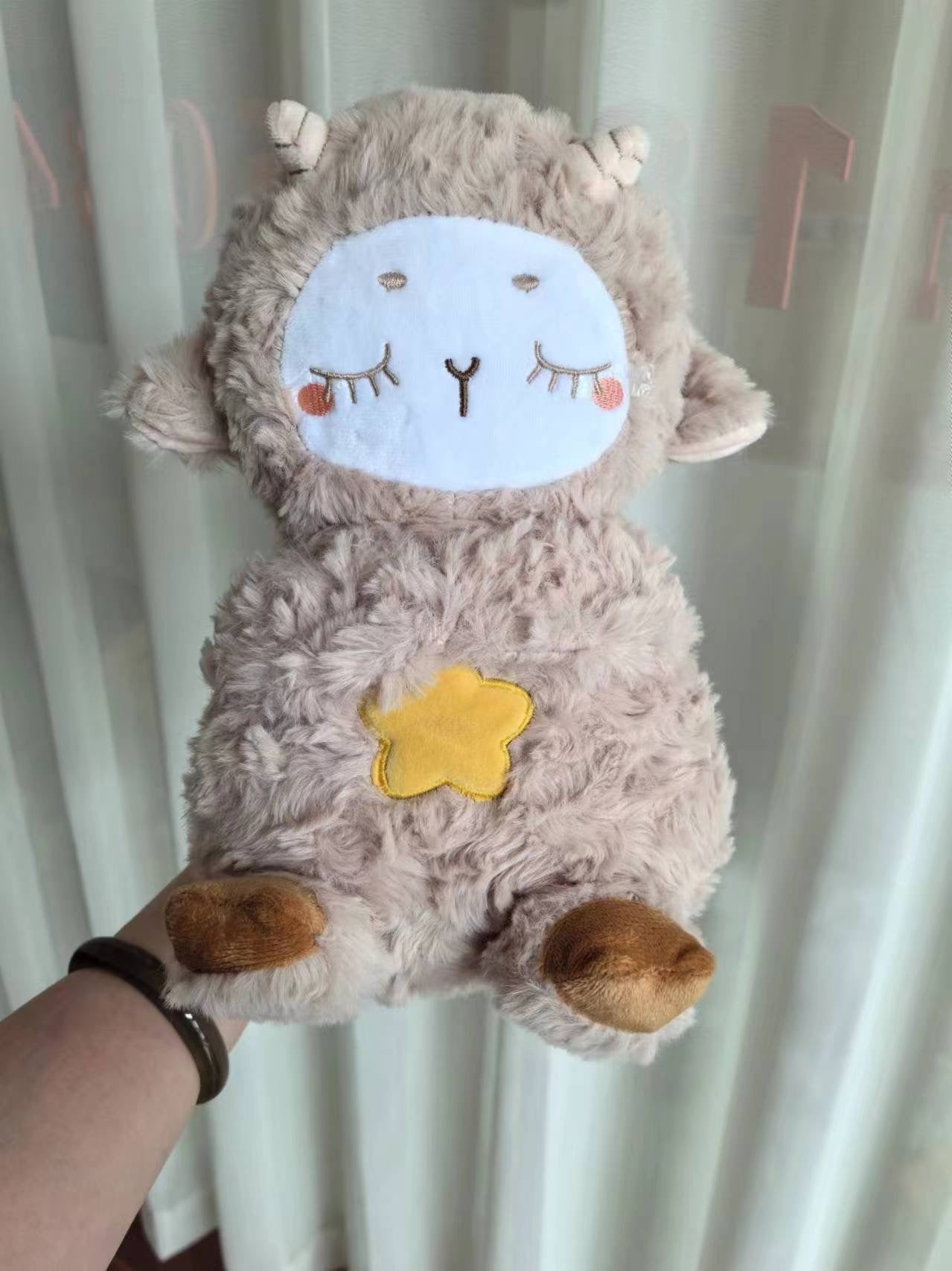 Sound Machine Soothe 'n Snuggle Otter Portable Plush Baby Toy with Sensory Details Music Lights & Rhythmic Breathing Motion - BH Comfy Cozy