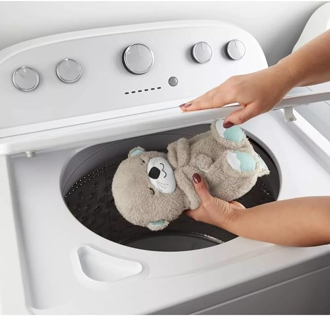 Sound Machine Soothe 'n Snuggle Otter Portable Plush Baby Toy with Sensory Details Music Lights & Rhythmic Breathing Motion - BH Comfy Cozy