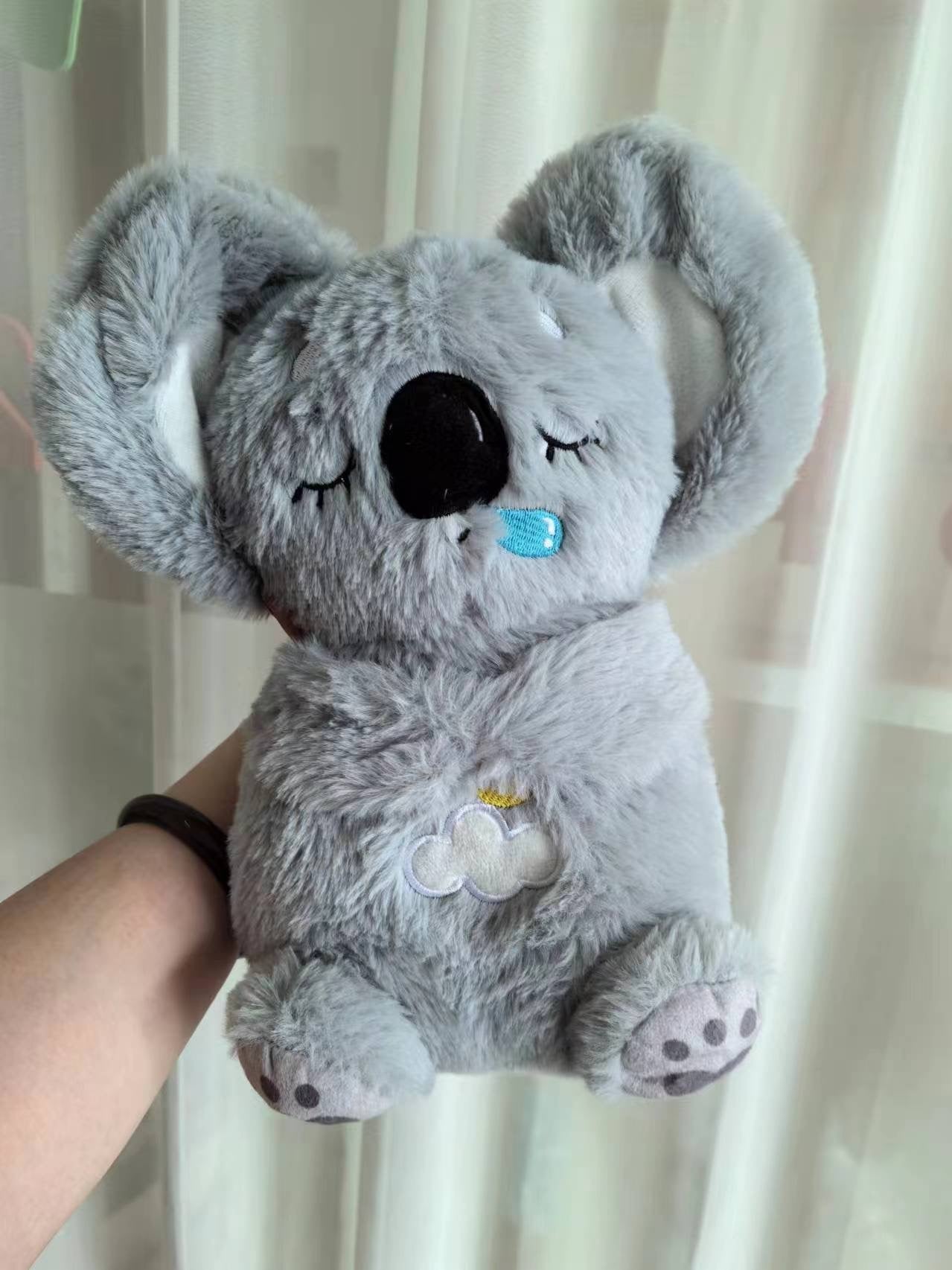 Sound Machine Soothe 'n Snuggle Otter Portable Plush Baby Toy with Sensory Details Music Lights & Rhythmic Breathing Motion - BH Comfy Cozy