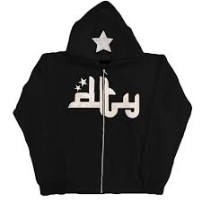 Star Printed Zip Up Hoodies - BH Comfy Cozy