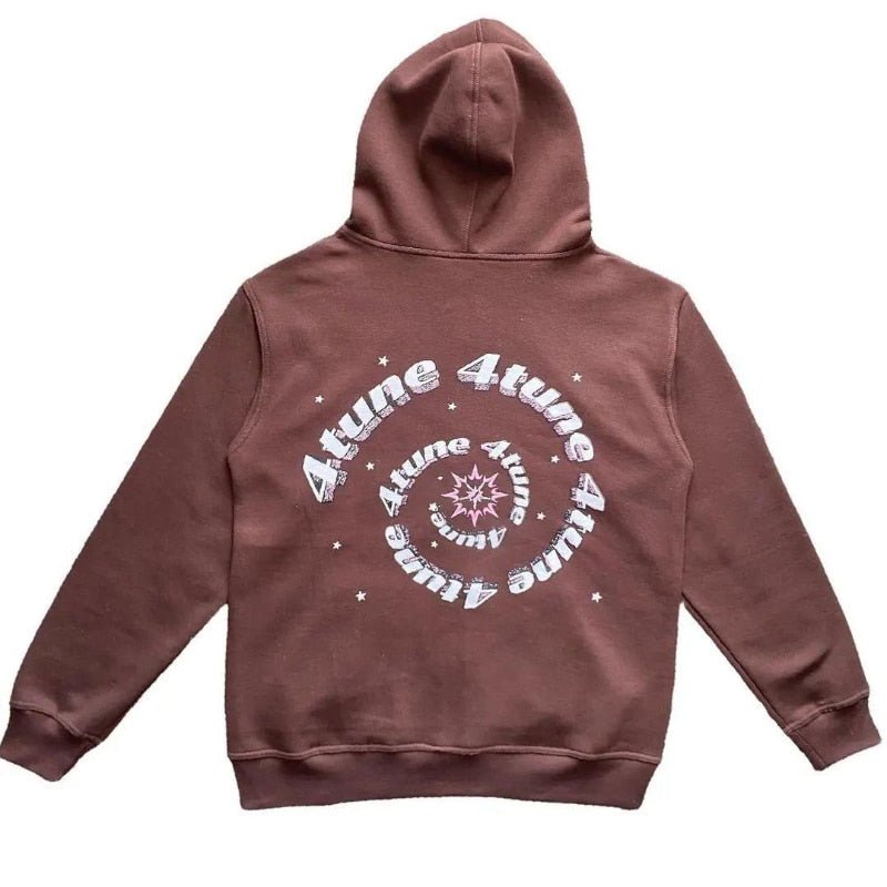 Star Printed Zip Up Hoodies - BH Comfy Cozy