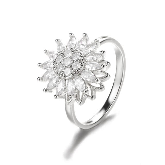 Sunflower Rotation Ring for Anxiety Relief - BH Comfy Cozy