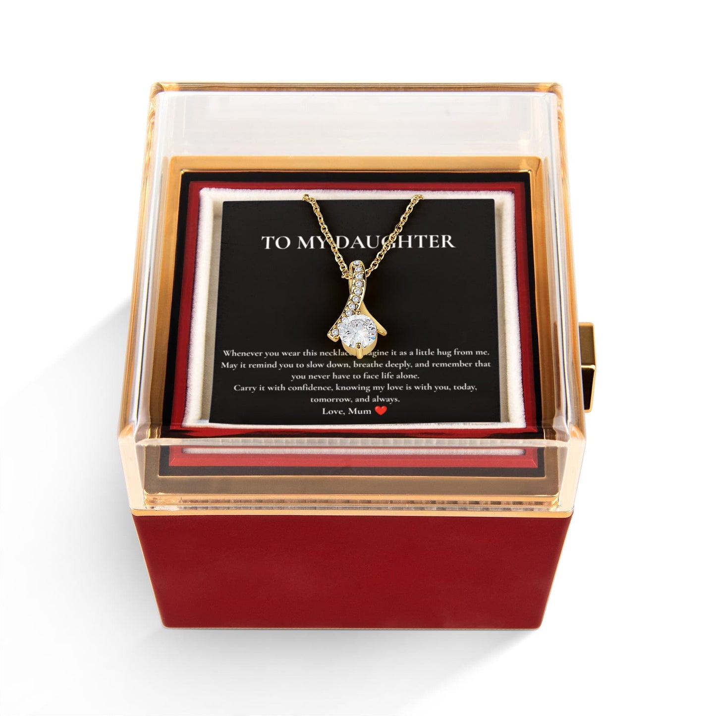To My Daughter | Alluring Beauty Necklace Gift Box - BH Comfy Cozy