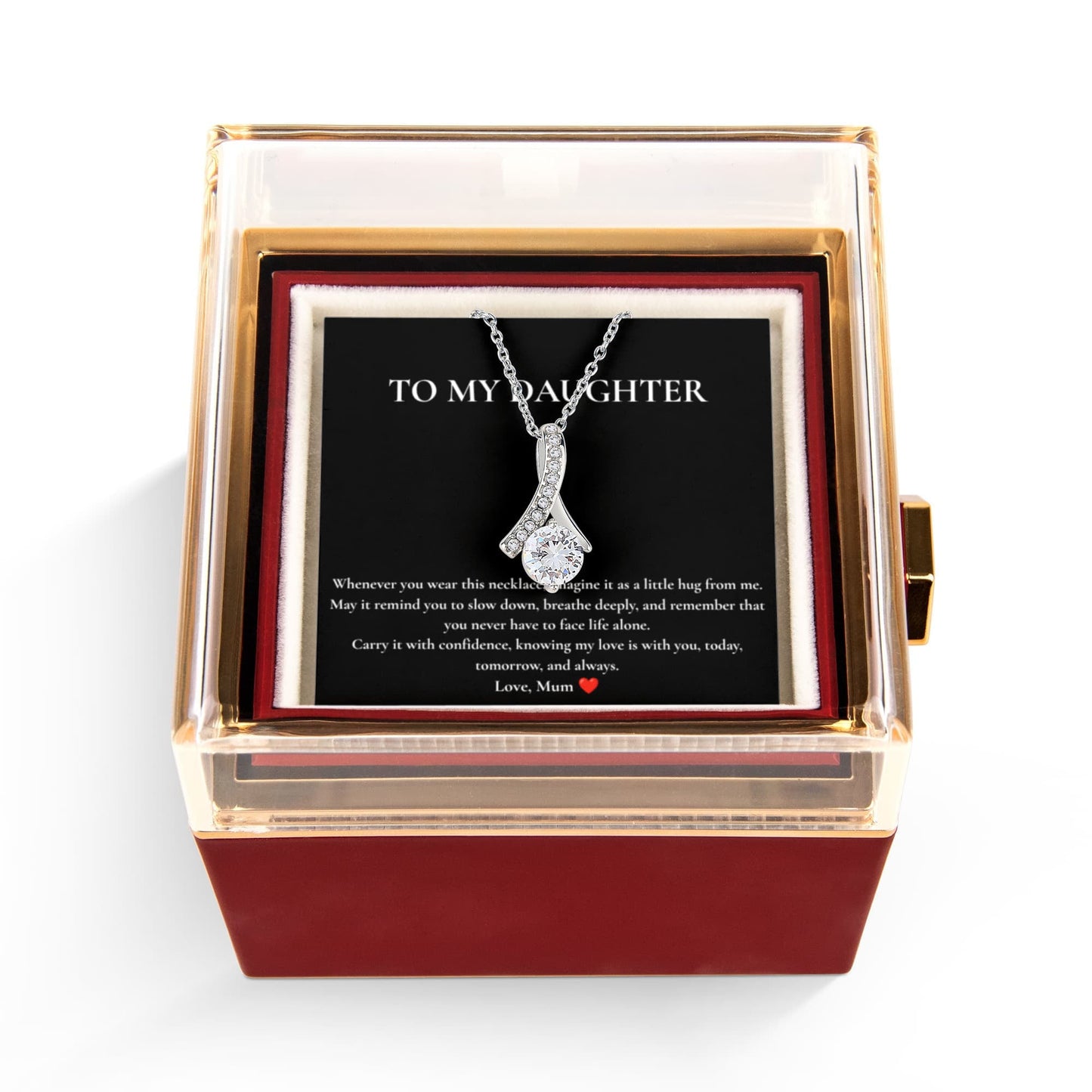 To My Daughter | Alluring Beauty Necklace Gift Box - BH Comfy Cozy
