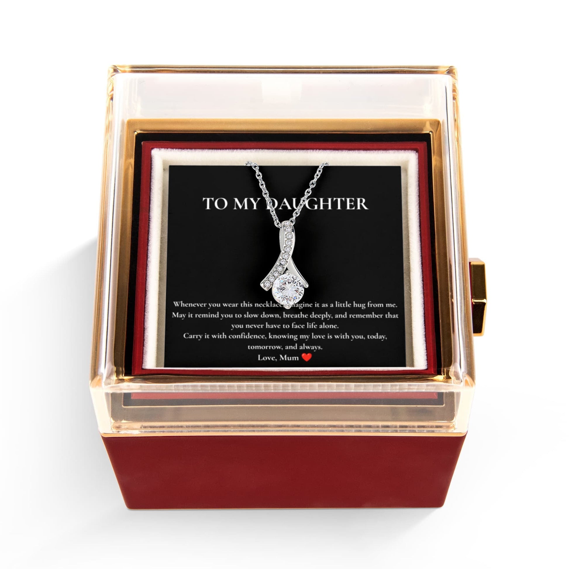 To My Daughter | Alluring Beauty Necklace Gift Box - BH Comfy Cozy