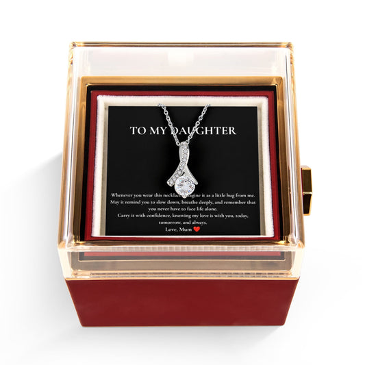 To My Daughter | Alluring Beauty Necklace Gift Box - BH Comfy Cozy